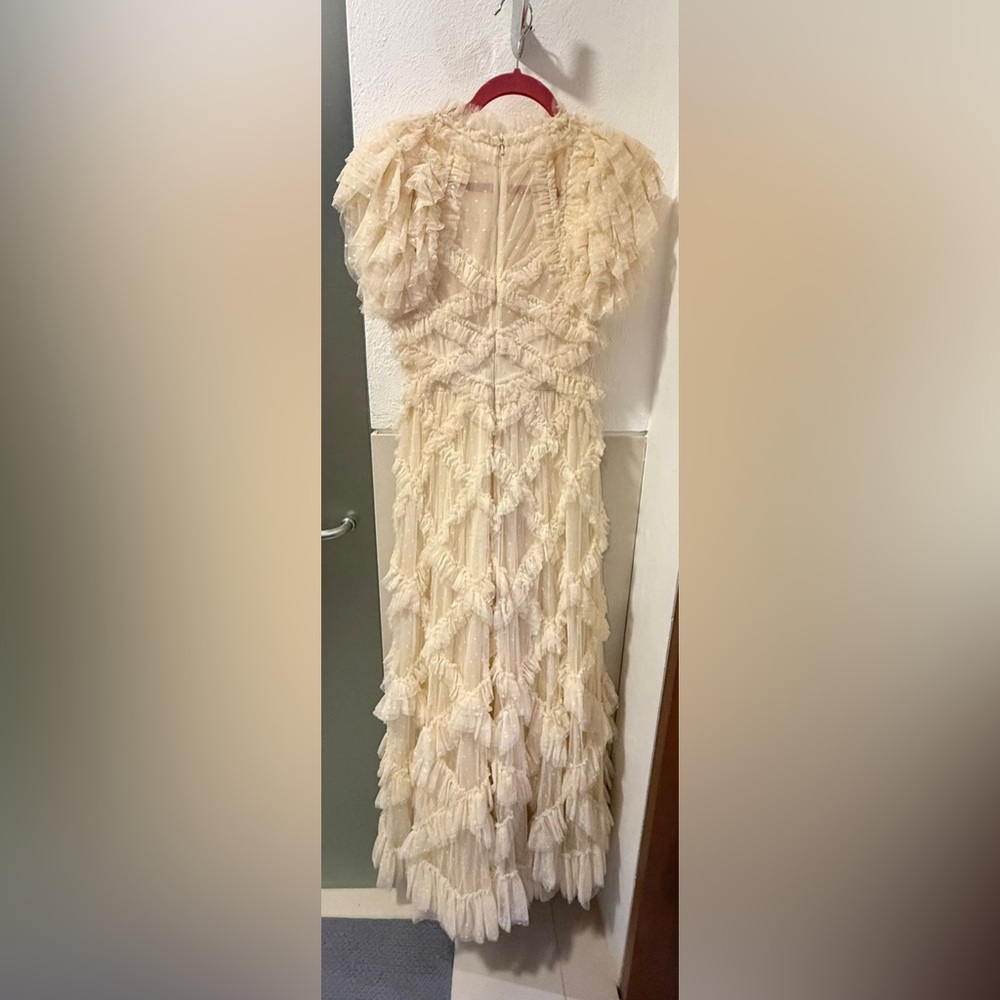 Needle & Thread Cream Ruffled Maxi Dress - Picture 11 of 12